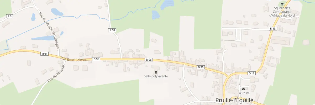 Plan du 28 Rue René Salmon à Pruillé-l’Éguillé