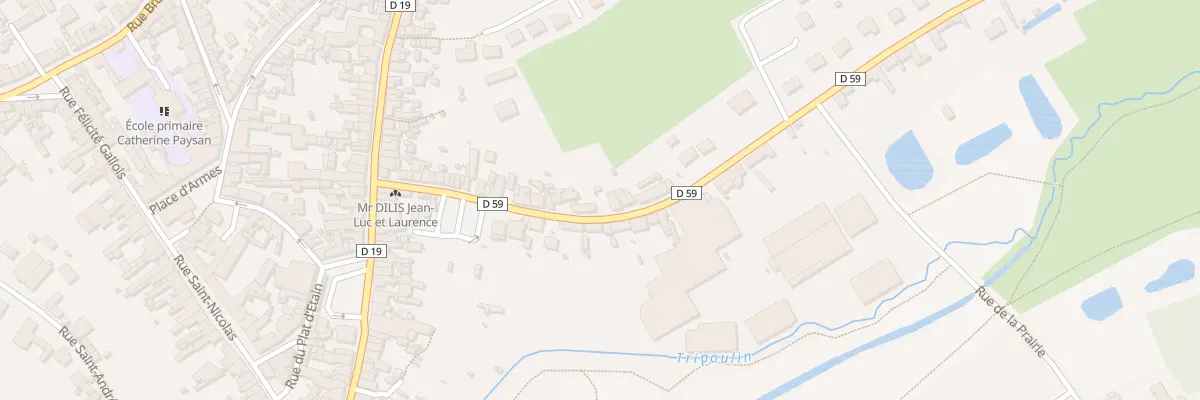 Plan du 46 Rue de Rosay à Bonnétable