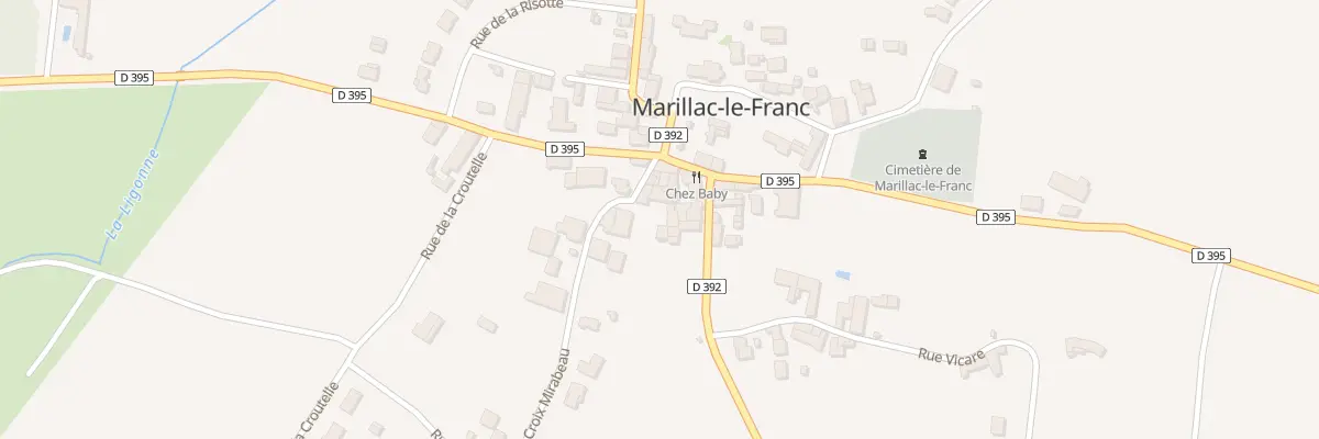 Plan du 43 Rue Croix Mirabeau à Marillac-le-Franc