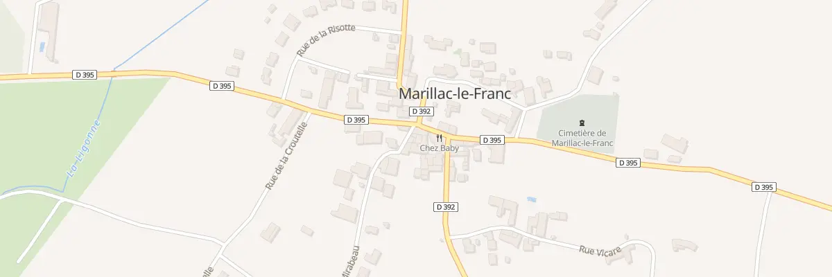 Plan du 11 Rue Croix Mirabeau à Marillac-le-Franc