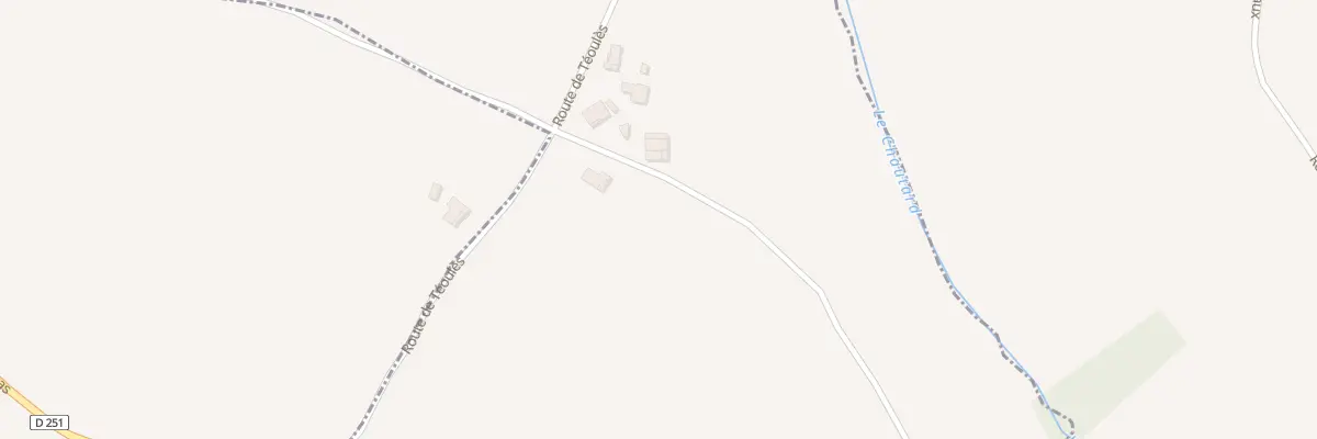 Plan du 386 Rte de Téoulès à Saint-Salvy