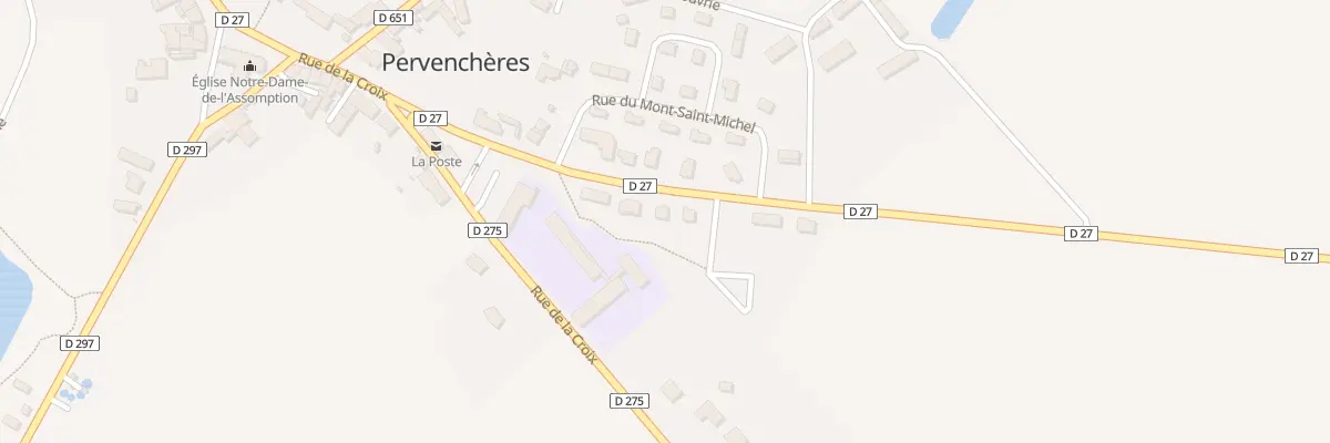 Plan du 13 Rue du Perche à Pervenchères