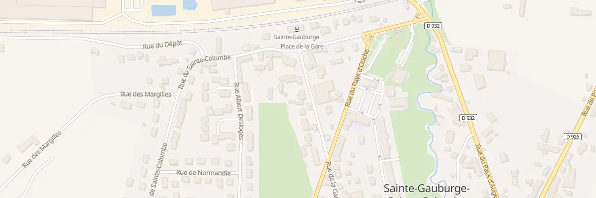 Plan du 21 Rue de la Gare à Sainte-Gauburge-Sainte-Colombe