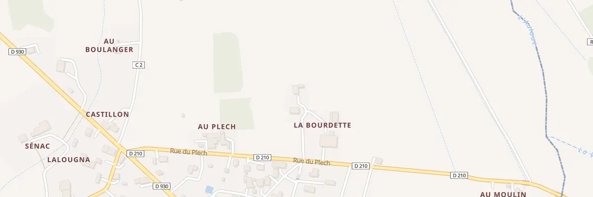 Plan du 313 Rue du Plech à Ayguetinte