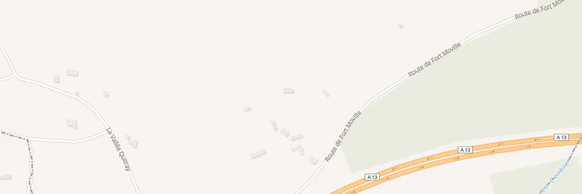 Plan du 1837 La Vallee Quitray à Triqueville