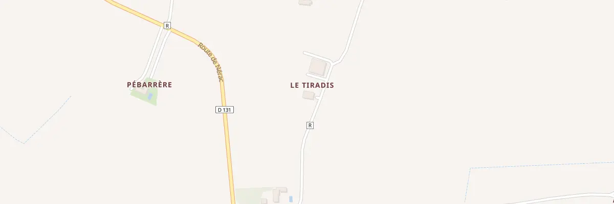 Plan du 70 Le Tiradis à Fieux