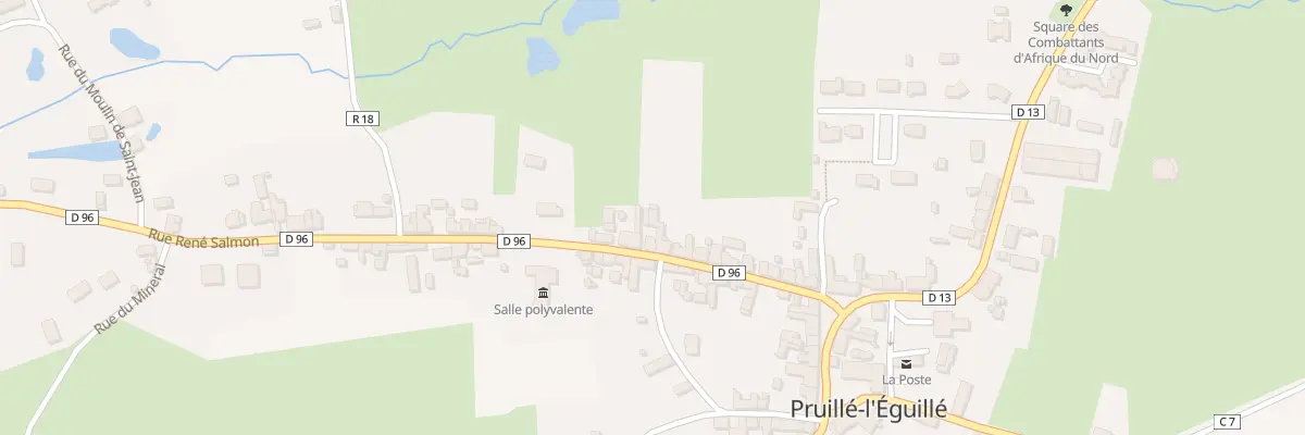 Plan du 22 Rue René Salmon à Pruillé-l’Éguillé