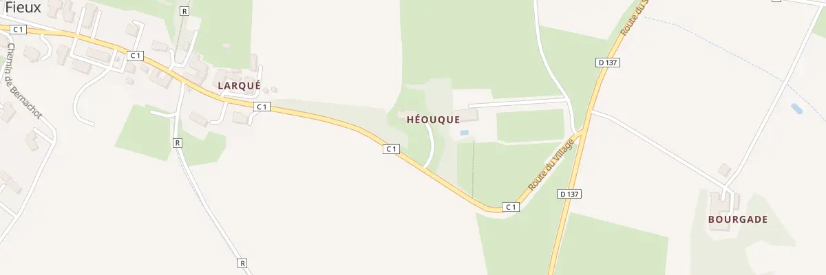 Plan du 260 Rte du Village à Fieux