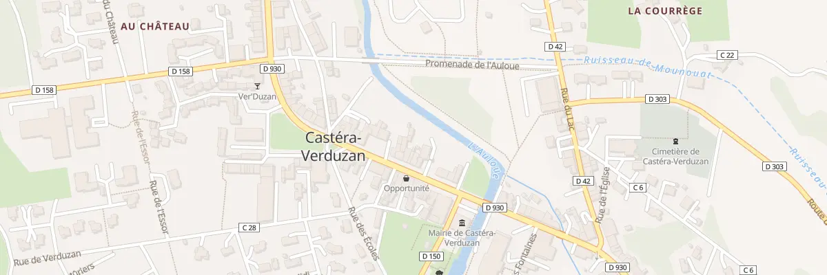 Plan du 44 Av des Thermes à Castéra-Verduzan