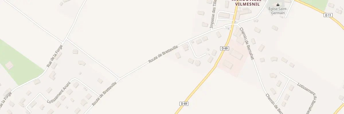 Plan du 15 Rte de Bretteville à Annouville-Vilmesnil