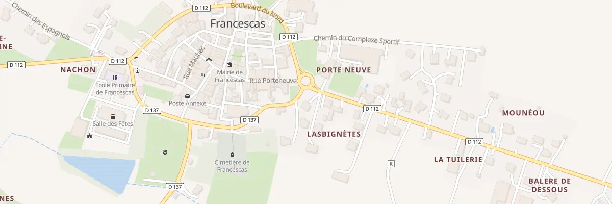 Plan du 5333 Av de Ligarde à Francescas