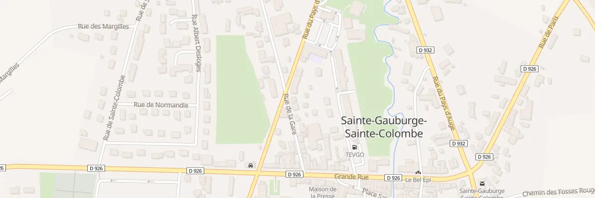 Plan du 16 Rue de la Gare à Sainte-Gauburge-Sainte-Colombe
