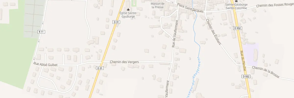 Plan du 7 Che des Vergers à Sainte-Gauburge-Sainte-Colombe