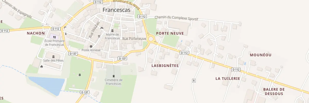 Plan du 5372 Lasbignetes à Francescas