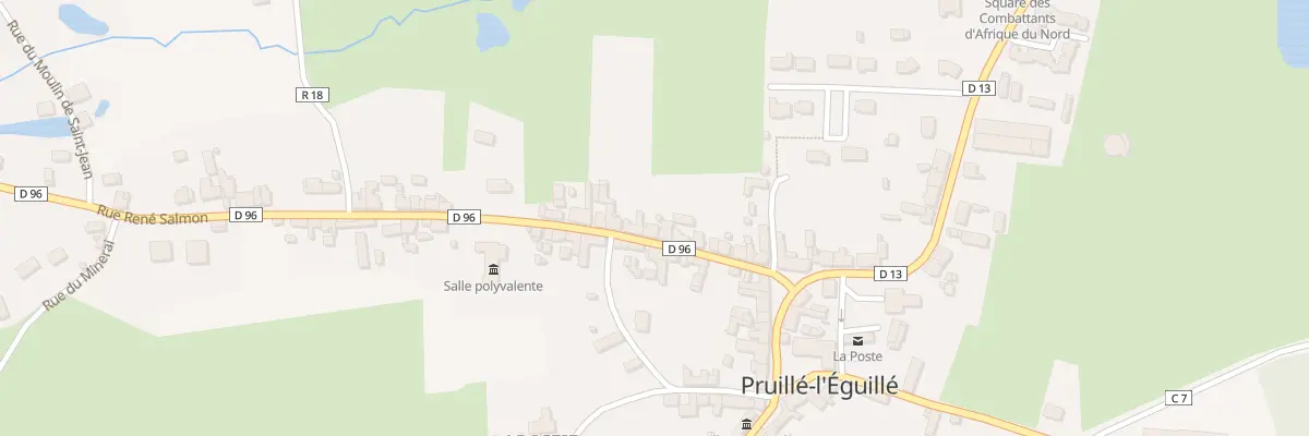 Plan du 16 Rue René Salmon à Pruillé-l’Éguillé