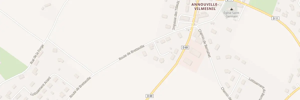 Plan du 13 Rte de Bretteville à Annouville-Vilmesnil