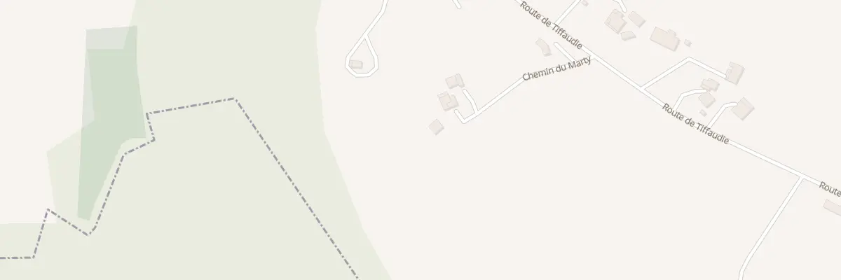 Plan du 186 Che du Marty à Bourgougnague