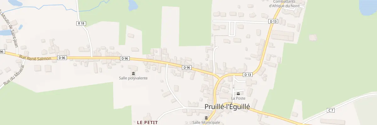 Plan du 12 Rue René Salmon à Pruillé-l’Éguillé