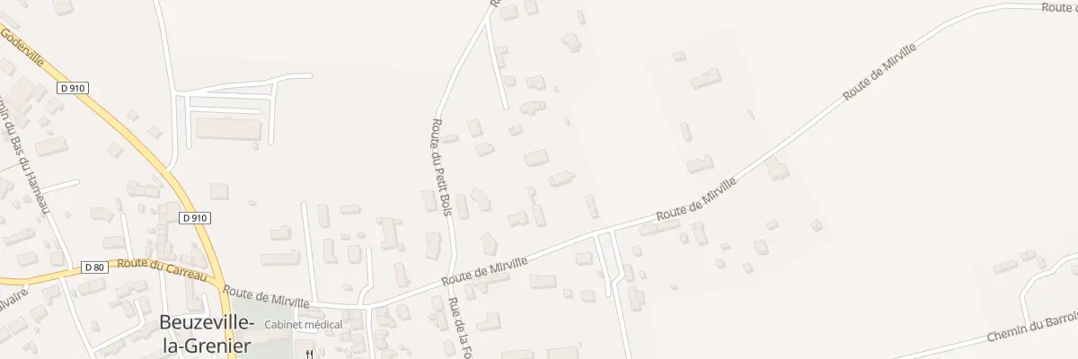 Plan du 305 Rte de Mirville à Beuzeville-la-Grenier