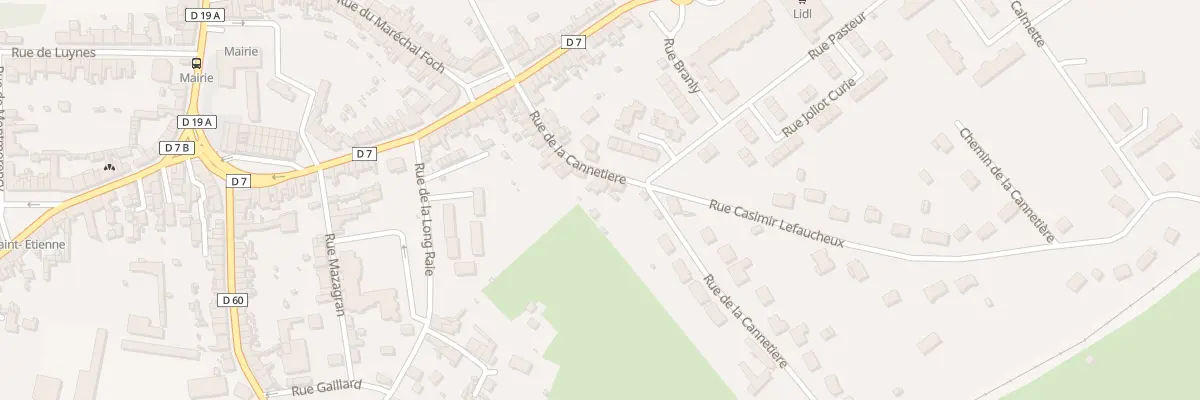 Plan du 21 Rue de la Cannetiere à Bonnétable