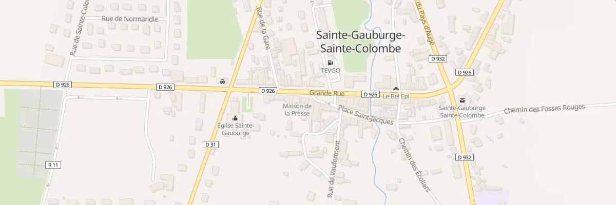 Plan du 20 Gr Grande Rue à Sainte-Gauburge-Sainte-Colombe