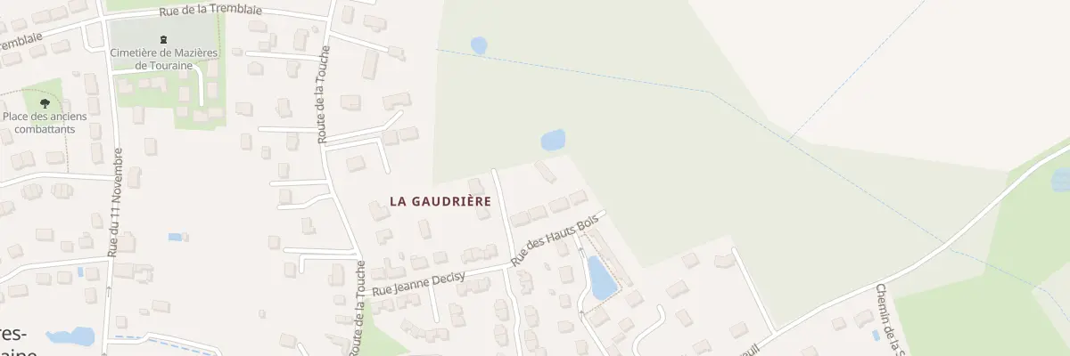 Plan du 2 Imp de la Gaudrière à Mazières-de-Touraine