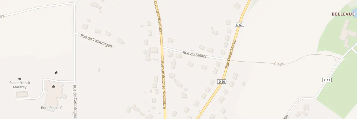Plan du 6 Rue du Sablon à Bonnétable
