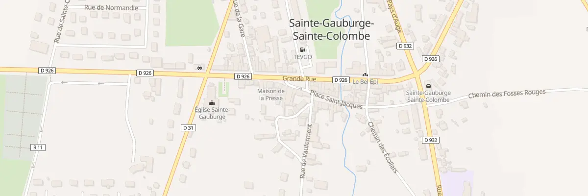 Plan du 6 Pl du Marché à Sainte-Gauburge-Sainte-Colombe