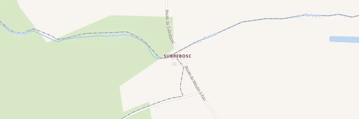 Plan du 166 Subrebosc à Brugnac