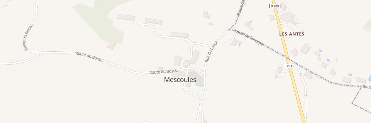 Plan du 13 Le Bourg à Mescoules