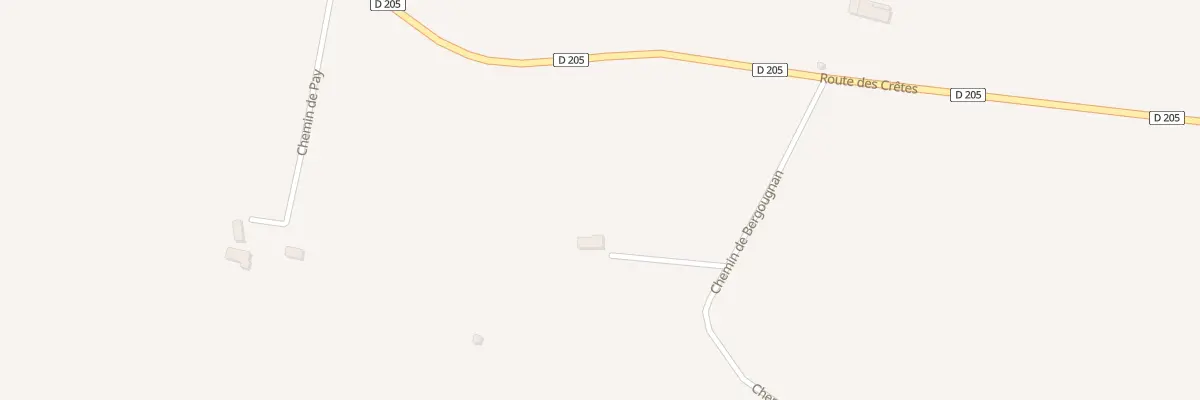 Plan du 184 Che de Bergougnan à Bazens