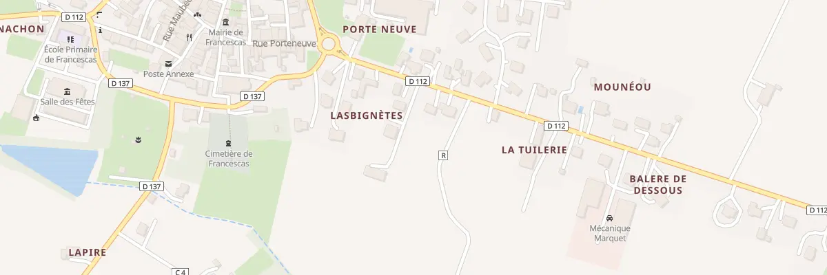 Plan du 5304 Av de Ligarde à Francescas