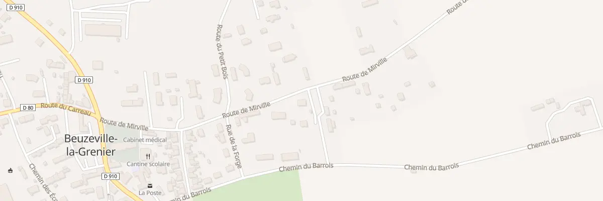 Plan du 324 Rte de Mirville à Beuzeville-la-Grenier
