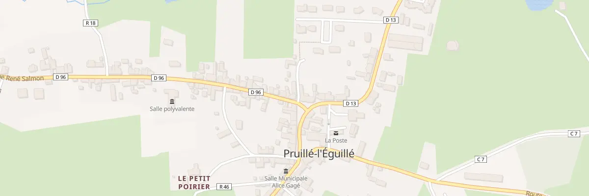 Plan du 2 Rue René Salmon à Pruillé-l’Éguillé