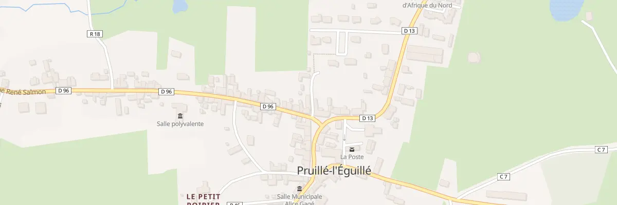 Plan du 1B Rue René Salmon à Pruillé-l’Éguillé