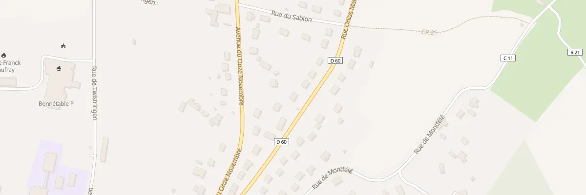 Plan du 4 Rue Onias Martin à Bonnétable
