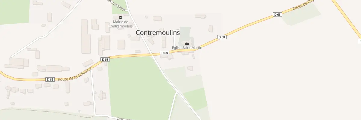 Plan du 6 Rte de l’Eglise à Contremoulins