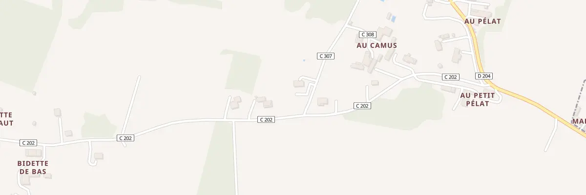 Plan du 55 Rte de Caussens à Béraut