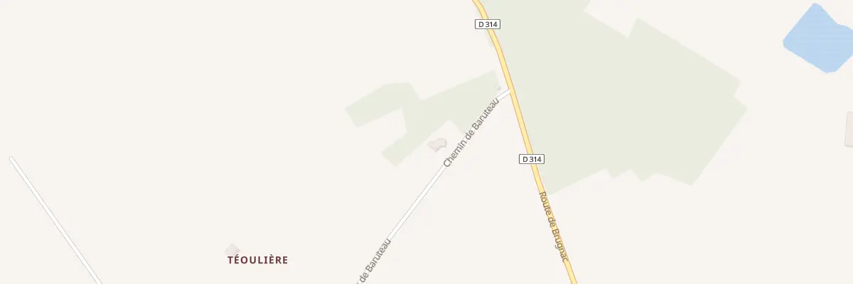 Plan du 78 Chem de Baruteau à Brugnac