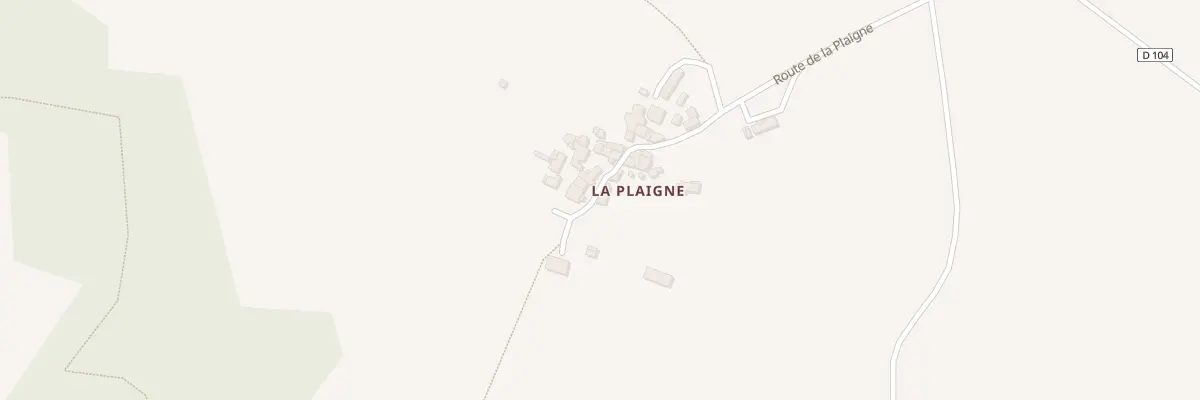 Plan du 13 Rte de la Plaigne à Charras