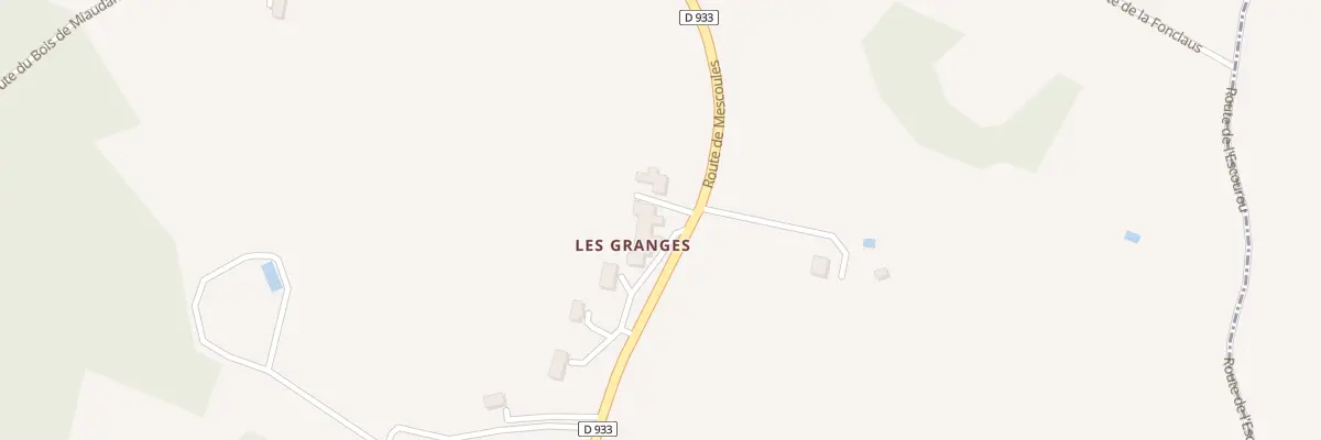 Plan du 38A Les Granges à Mescoules