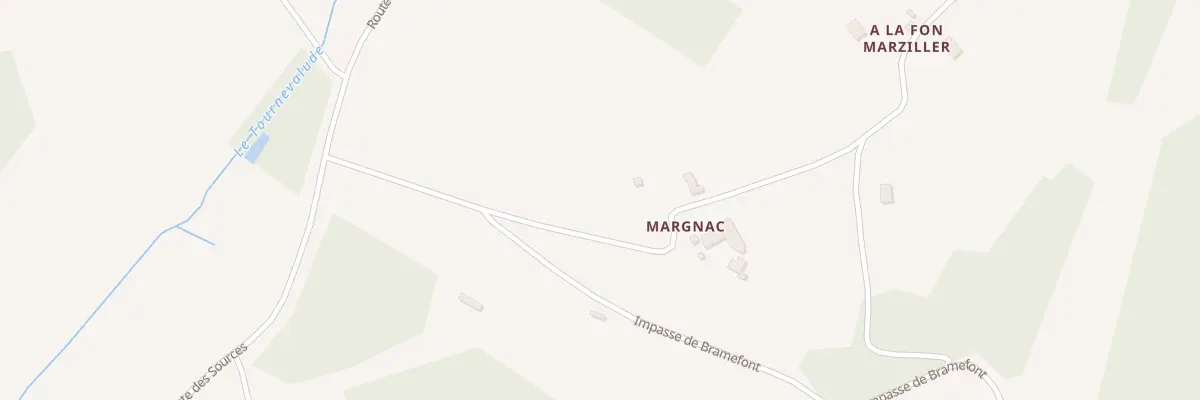 Plan du 80B Margnac à Celles