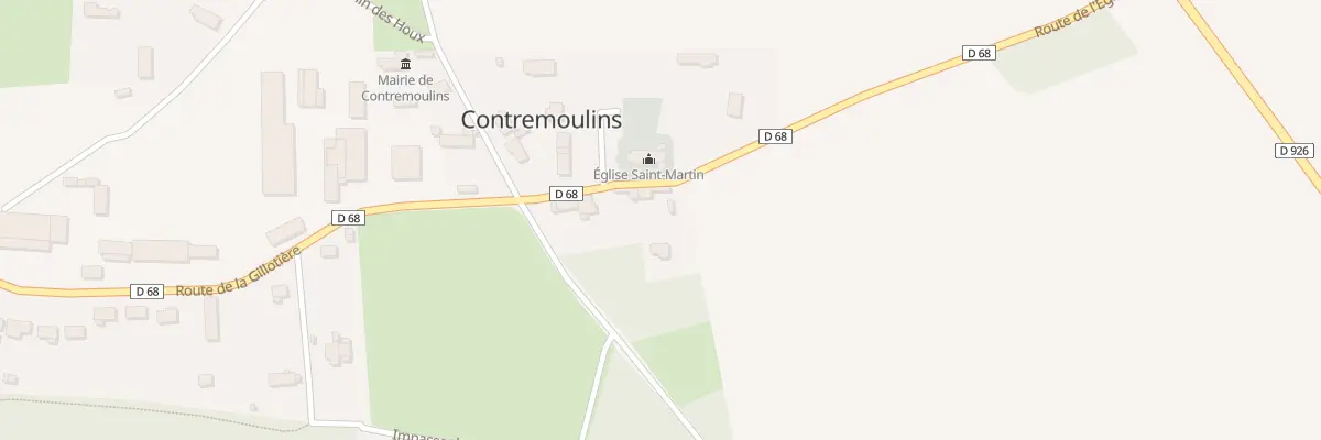 Plan du 8 Rte de l’Eglise à Contremoulins