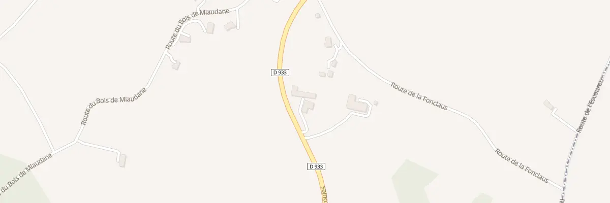 Plan du 1527 Rte de Mescoules à Mescoules