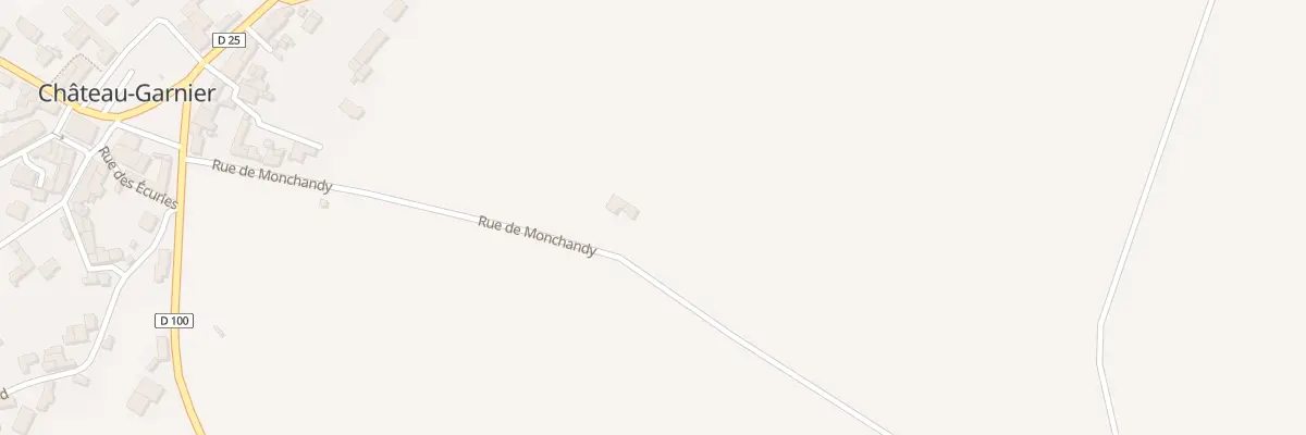 Plan du 25 Rue de Monchandy à Château-Garnier