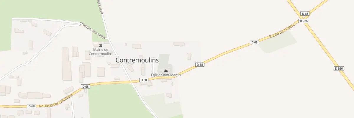Plan du 9 Rte de l’Eglise à Contremoulins
