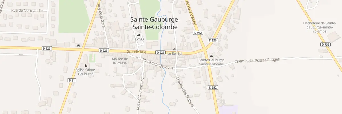 Plan du 40 Gr Grande Rue à Sainte-Gauburge-Sainte-Colombe