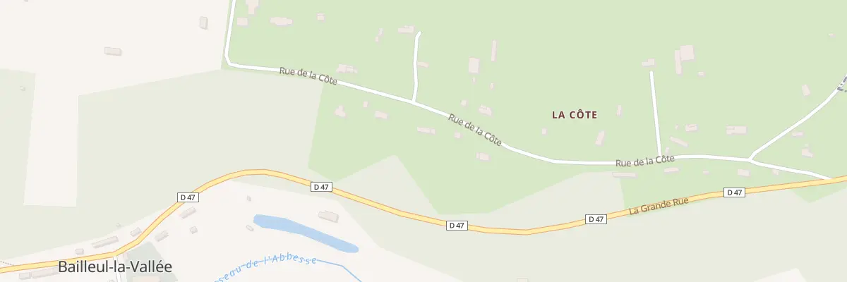 Plan du 80 Rue de la Cote à Bailleul-la-Vallée