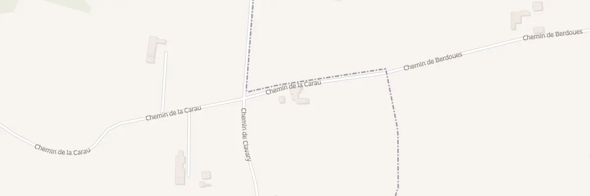 Plan du 2600 Che de la Carau à Berdoues