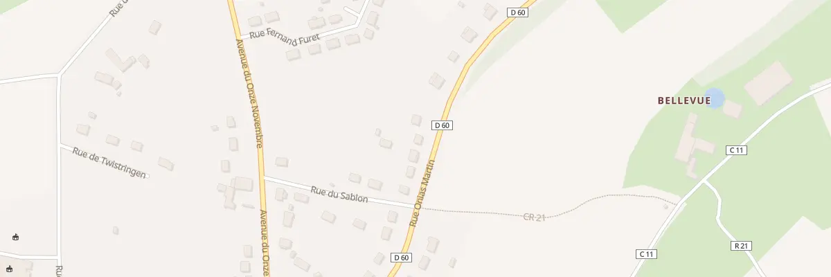 Plan du 22 Rue Onias Martin à Bonnétable